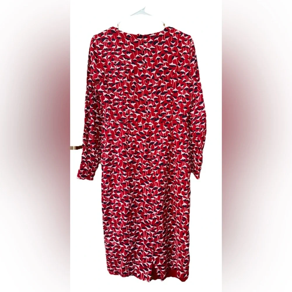 Boden Hannah Sheath Dress Poinsettia 6L - Picture 3 of 10
